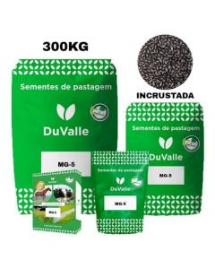 semente incrustada de brachiaria mg-5 brizantha cv. xaraés - 300kg